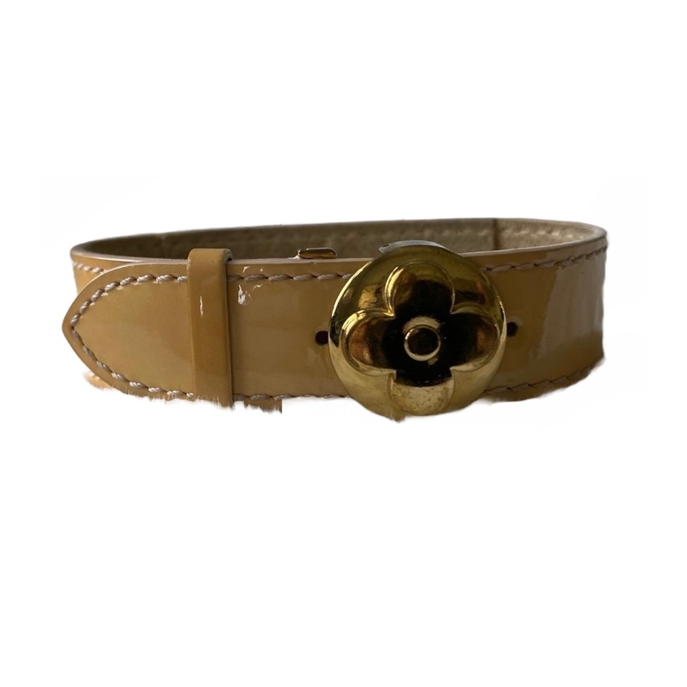 Louis Vuitton Tan and Gold Bracelet